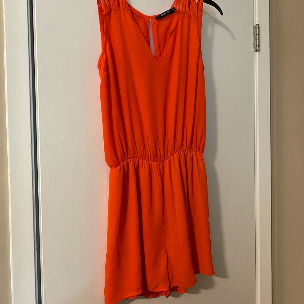 Boutique Orange Romper